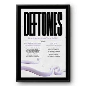 Deftones North American Tour 2025 Poster
