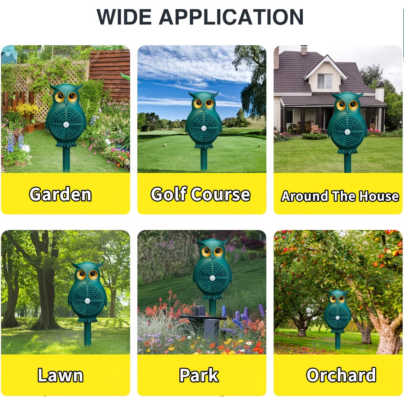 360° Rotating Solar Powered Soundwave Technology Outdoor Device, Animal Repeller with Motion Activated Sensor for Outdoor Spaces, Ideal for Home, Villa, Yard, Chicken Coop 360° Rotating Solar Powered Soundwave Technology Outdoor Device, Animal Repeller with Motion Activated Sensor for Outdoor Spaces, Ideal for Home, Villa, Yard, Chicken Coop