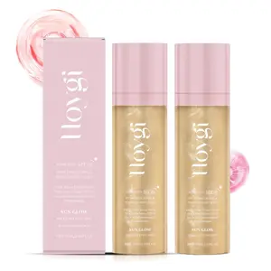 SPF 50 Glow Mist - Hydrating Glass Setting Spray with Shimmer, Water-Resistant & Reef-Safe - Face & Body Radiance