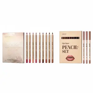QIBEST Lip Liner Duo Bundle, 24-piece Matte Cosmetic Makeup Lip Liner Set with Waterproof, Long-lasting Lip Liner Pencil for Adults