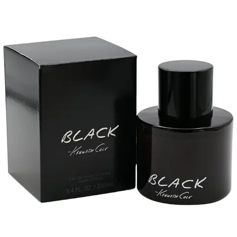 Kenneth Cole BLACK Men's Fragrance - 3.4 fl oz Alcohol-Based Luxurious Botanical Minty EDT EDP, Aromatic Citrus Cedarwood Woody Blend with Amber Base, New in Box (Men's Fragrances Collection), Botanical Men's Fragrance