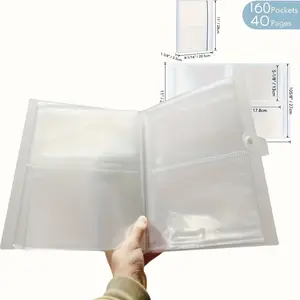 Large Transparent Plastic File Folder with Snap Closure, 20.5x28 Cm, Ideal for Postcards, Stickers, Photos, Cutting Dies, Office Storage