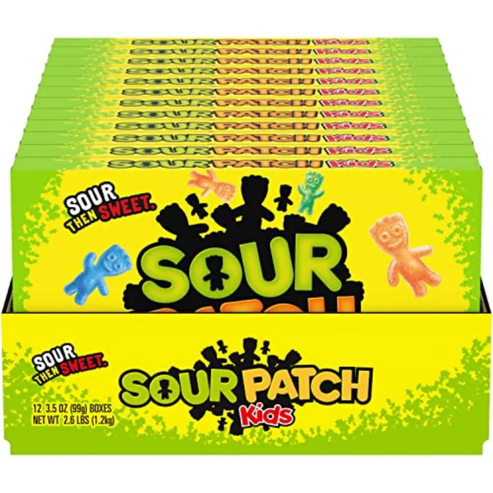 SOUR PATCH KIDS Soft & Chewy Candy, Bulk Candy, 12 - 3.5 oz Boxes SOUR PATCH KIDS Soft & Chewy Candy, Bulk Candy, 12 - 3.5 oz Boxes