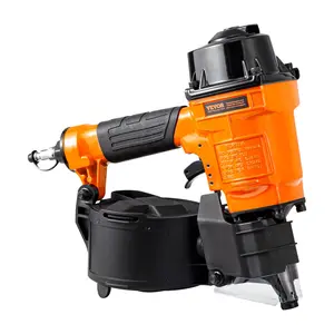 VEVOR Coil Siding Nailer MCN55, 1 inch to 2-1/4 inch 15 Degree Pneumatic Siding Nail Gun, 70-120PSI Air Coil Nailer for Siding, Pallet Sheathing, Fencing, Decking
