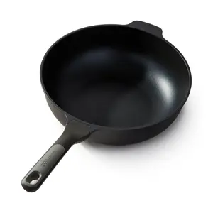 BergHOFF Stone+ Nonstick Ceramic 12" Wok Pan 5.3qt., Recycled