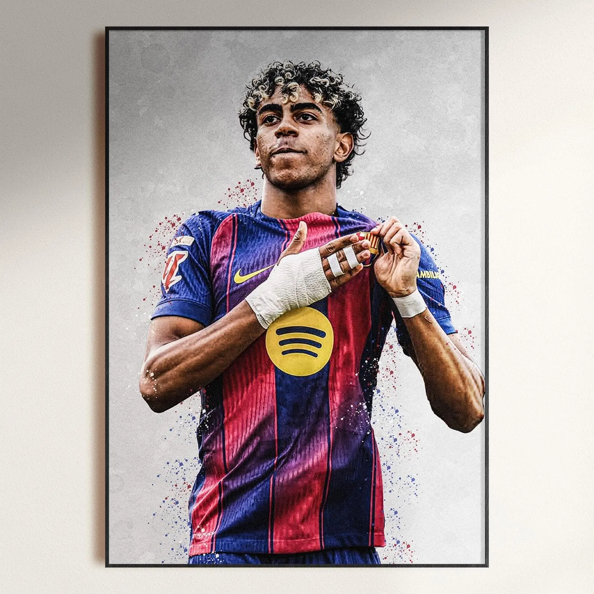 Lamine Yamal Poster, Lamine Yamal Fan Gift, Barcelona Poster, Football Poster, Soccer Gifts, Soccer Wall Art( Unframed - Print Only )
