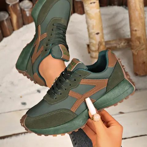 Women's Anti-Slip Outdoor Walking Shoes, Low Top Shoes, Trendy Comfortable Sports Sneakers, Casual Walking Shoes, Lightweight Breathable Design, Ideal for Sport and Daily Use, Slip Resistant Shoes, Lightweight Breathable Footwear