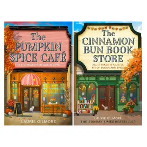 2 Books Set: Pumpkin Spice Cafe and Cinnamon Bun Book Store (English, Paperback)