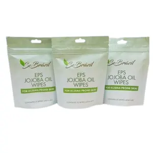 Se-Brazil EPS Jojoba Oil Wipes Bundle - Mositurizer for Eczema Prone Skin - 3 Pack of 20 Wipes Each