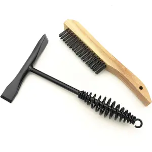 10.5" Welding Chipping Hammer with Coil Spring Handle, Cross Chisel and Vertical Chisel