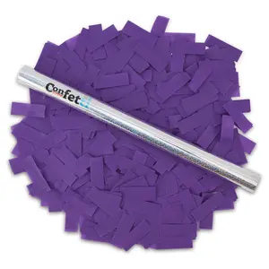 Purple Confetti Stick Eco Friendly 14" Flick Stick for Birthdays Weddings and Themed Celebrations