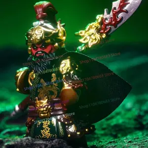 MOC New Mini Figure: Guan Yu, Three Kingdoms Five Tiger Generals Toy Holiday Gift Collectible Figurine