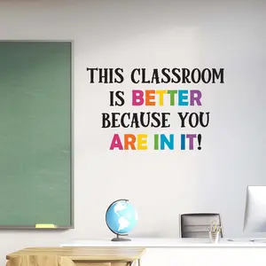 This Classroom is Better because You are in it Decal | Teacher Classroom Wall Art Decor
