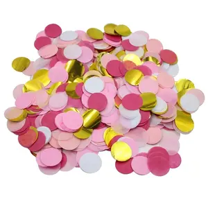 1500pcs Mixed Color Dot Paper Confetti, Round Thin Papers for Party Decorations, Birthday Wedding Supplies, 20g Pack