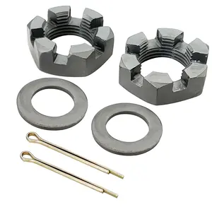 Nut Kit Combination for 1" Shaft Spindle Including 1" Washer and 2.2" Long Cotter Pin