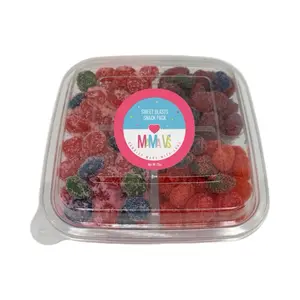 Mama V's Blast Snack Pack (Sour) Blue Raspberry, Watermelon, Green Apple, Cran-Raspberry (Sweet)Fruit Punch, Strawberry, Cotton Candy, Grape