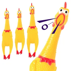 Big funny and screaming chicken, funny prank toys that can bark, squeeze toys
