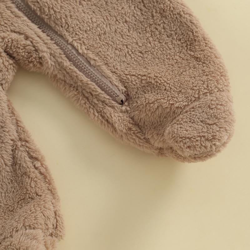 Newborn Baby Boys Girls Bear Ear Fleece Jumpsuits Outfit Long Sleeve Hooded Romper Winter Warm Snowsuit Clothes Newborn Baby Boys Girls Bear Ear Fleece Jumpsuits Outfit Long Sleeve Hooded Romper Winter Warm Snowsuit Clothes