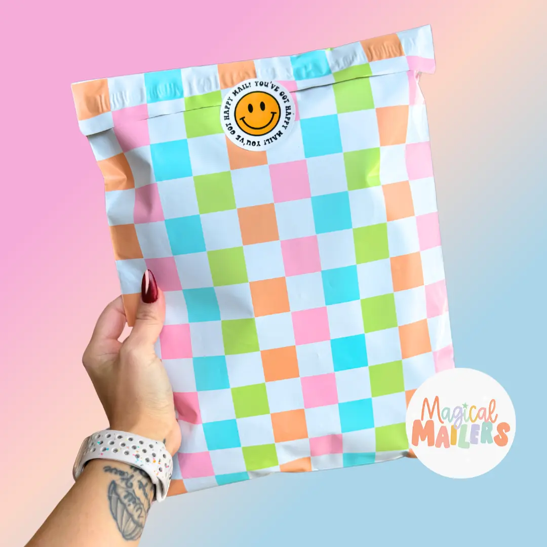 Spring Checkered Poly Mailer Spring Checkered Poly Mailer