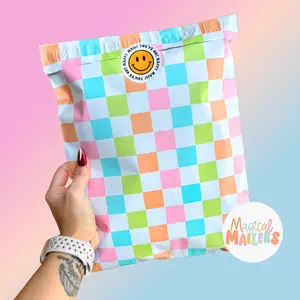 Spring Checkered Poly Mailer