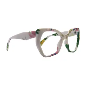 Virginia Oversized Reading Glasses, Large Frame, High End Readers, Bifocal,  Sun readers, Trendy Style,  NY Fifth Avenue Clear Crystal