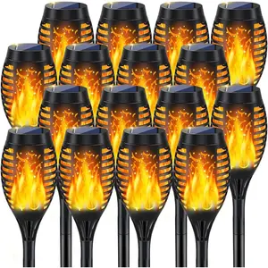 16Pack Outdoor Solar Lights for Yard, Solar Flame Lights for Outside Christmas Decorations, Christmas Light Outdoor Waterproof, Luces Solares para Exteriores for Outdoor Lighting Art