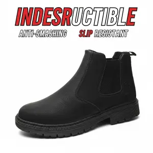 Superior Durable Anti-slip Waterproof Safety Shoes / Splash-proof Smash-proof Puncture-proof Chef Work Shoe / Breathable Unisex Outdoor Comfortable Shoes