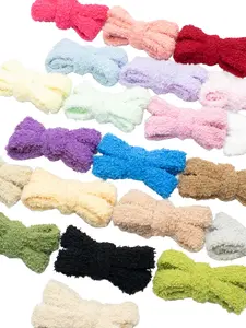 22 Pairs Long Colorful Plush Shoelaces 1.5cm Wide, Cute Style Trendy Widened Shoe Laces, Casual Shoes Accessories Rope