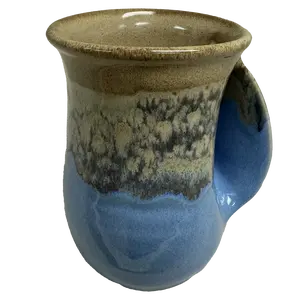 Tea/Coffee Handwarmer Ceramic Mug - Right Hand