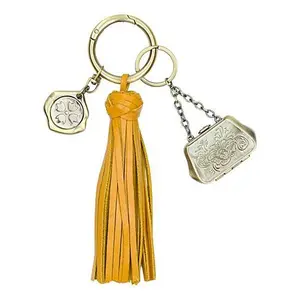 Patricia Nash Leather Tassel Key Fob