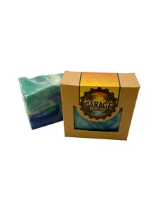 Garage Island Soap Winter Wave Handmade Bar Soap with Unique Swirl Design and Natural Ingredients