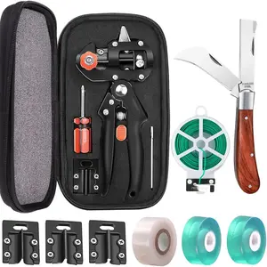 Garden Grafting Tool Kit for Fruit Trees,Includes Grafting Knife Grafting Buddy Tape Twist Tie for Plant