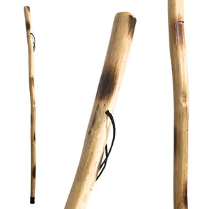 THY Collectibles Rustic Traditional Style Natural Wood Walking Hiking Stick for Men and Women with Rubber Tip - 48 inch