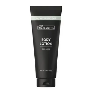 Just Ingredients Men's Body Lotion - Eucalyptus Clove |  Hydrating |  Jojoba Oil | Shea Butter | Coconut Oil