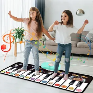 Piano Music Blanket Foot Pedal Parent-Child Dancing Early Education Multifunctional Crawling Game Mat, Electronic Crawling Pad