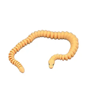 Coral 12 Inch 3D Printed Snake Articulated Fidget Toy - Realistic Design with Smooth Lifelike Movement, Lightweight PLA Plastic, Limited Quantity Available