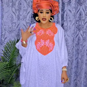 White satin bubu dress one size fit all