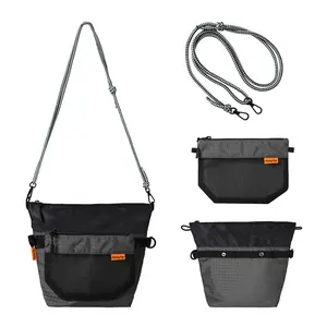 Women's 2-in-1 Detachable Nylon Crossbody Bag - Adjustable Shoulder Strap, Ideal for Daily Commute, Unisex