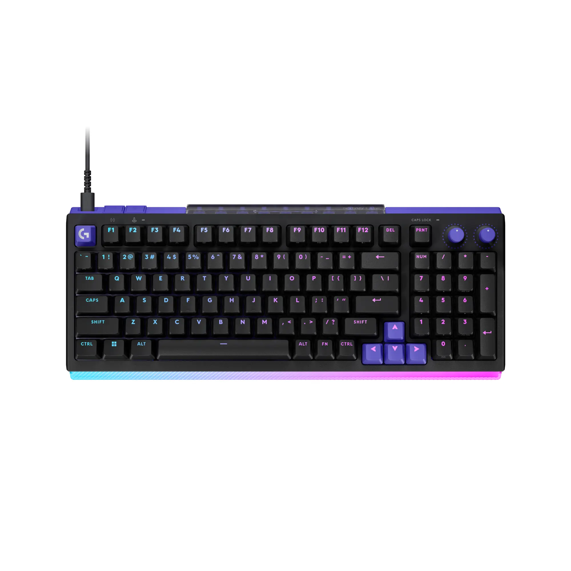 Logitech G512 X 98 DUAL SWAP Multifunctional Mechanical Keyboard - Hot-Swappable TMR Analog, 8K Polling Rate, 0.1-4.0mm Custom Actuation, RAPID TRIGGER, LIGHTSYNC RGB Backlighting, Wired USB-C, Compatible with PC, Mac, Multifunctional Mechanical Keyboards