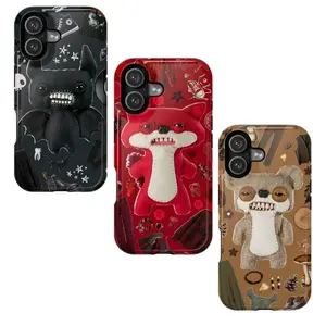 Fuggler Monster Phone Case - Weirdcore Ugly Cute Teeth Plushie Cover - Indie Aesthetic Dark Humor Funny Gift | Cover Suitable for iPhone 17-11 Pro Max/Plus and  Samsung Galaxy S23-25