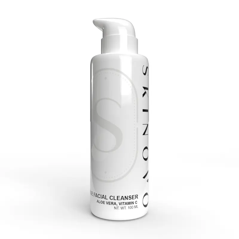 Rose Anti-Aging Aqua-Based Cleanser - Gentle Facial Wash, Low-Foaming Based Cleanser with Rosa Damascena Flower Water, Decyl Glucoside, Glycerin, Natural Scented Formula for Daily Cosmetics Cleansing & Nontoxic Beauty Skincare