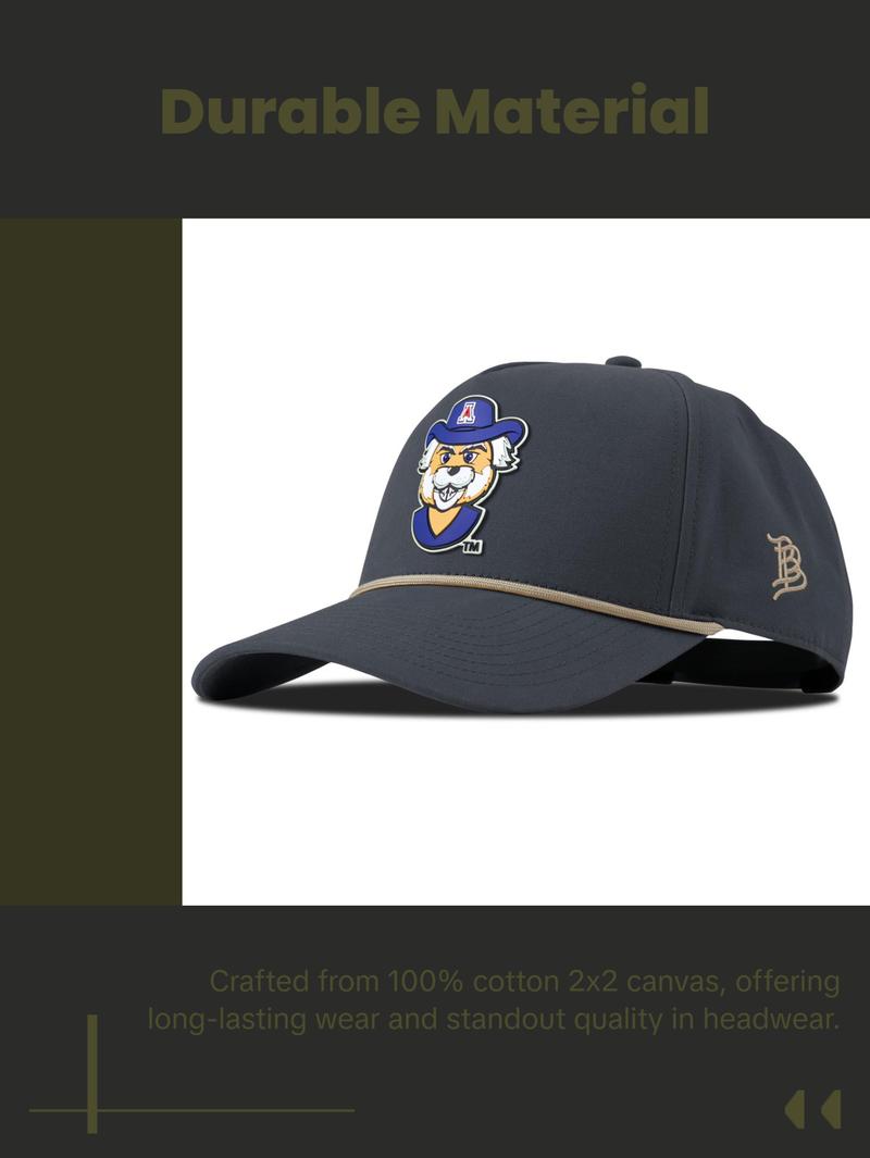 University of Arizona "Wilbur The Wildcat" Curved Canvas 5 Panel Rope