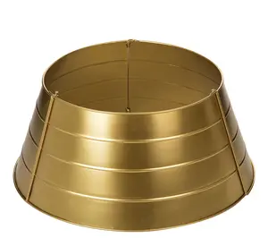 Glitzhome 22"D Christmas Painted Metal Tree Collar