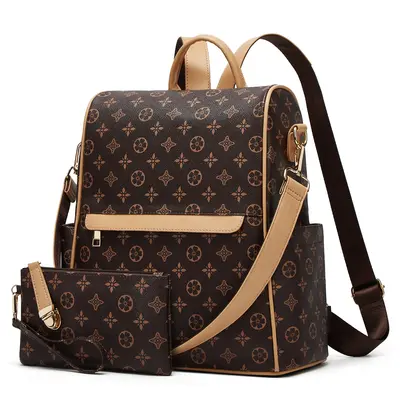black and white quilted leather backpack Cookies Mustad Demon Circle Wide Color:Metallic Yellow/Black Back iconsofboxing.com Internal Dimensions