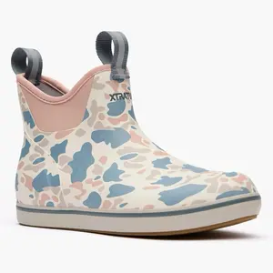 Women’s Ankle Deck Boot - Ivory Duck Camo