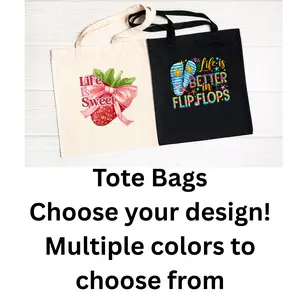 Canvas Tote Bags - 100% cotton - 15x16 inch