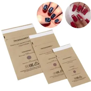 100Pc Disposable Kraft Bag Sterilization Disinfection Bag Set Nail Tools Sterilizer Nails Equipment Storage Bags  Accessories