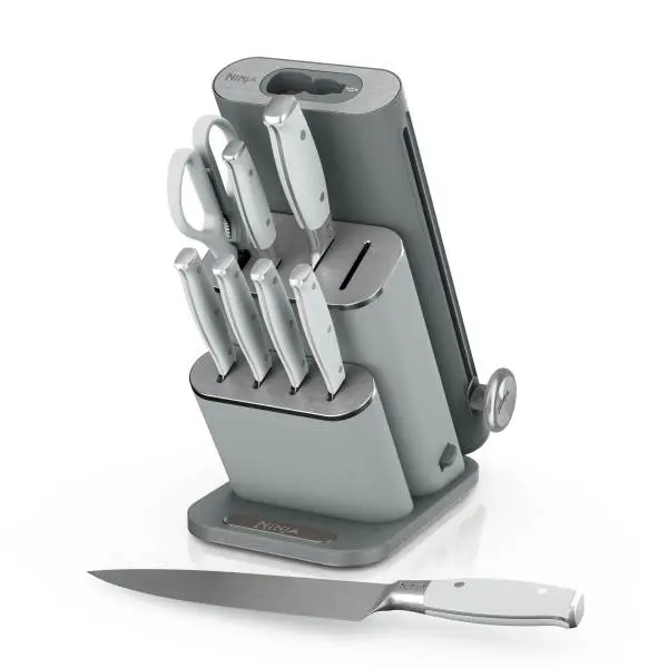 Ninja NeverDull 10-Piece German Steel Knife Set with Removable Sharpener - NK32010