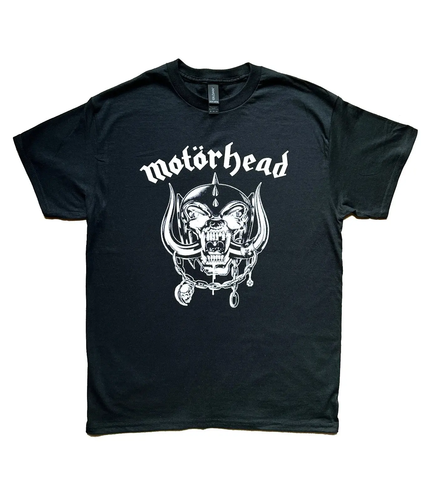 MOTORHEAD Logo T-Shirt (Rock Retro Vintage) Unisex Ladies Mens