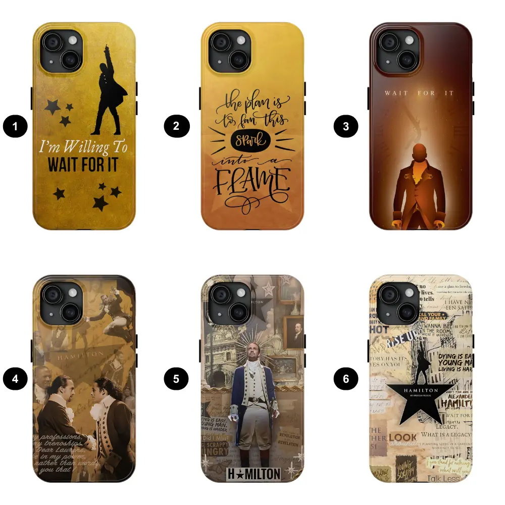Hamilton V4 Phone Case, An American Musical, Broadway Musical Protective Accessory - for iPhone 17 ProMax /16/15/14/13/12/11 Plus and Samsung phones, suitable for both men and women.